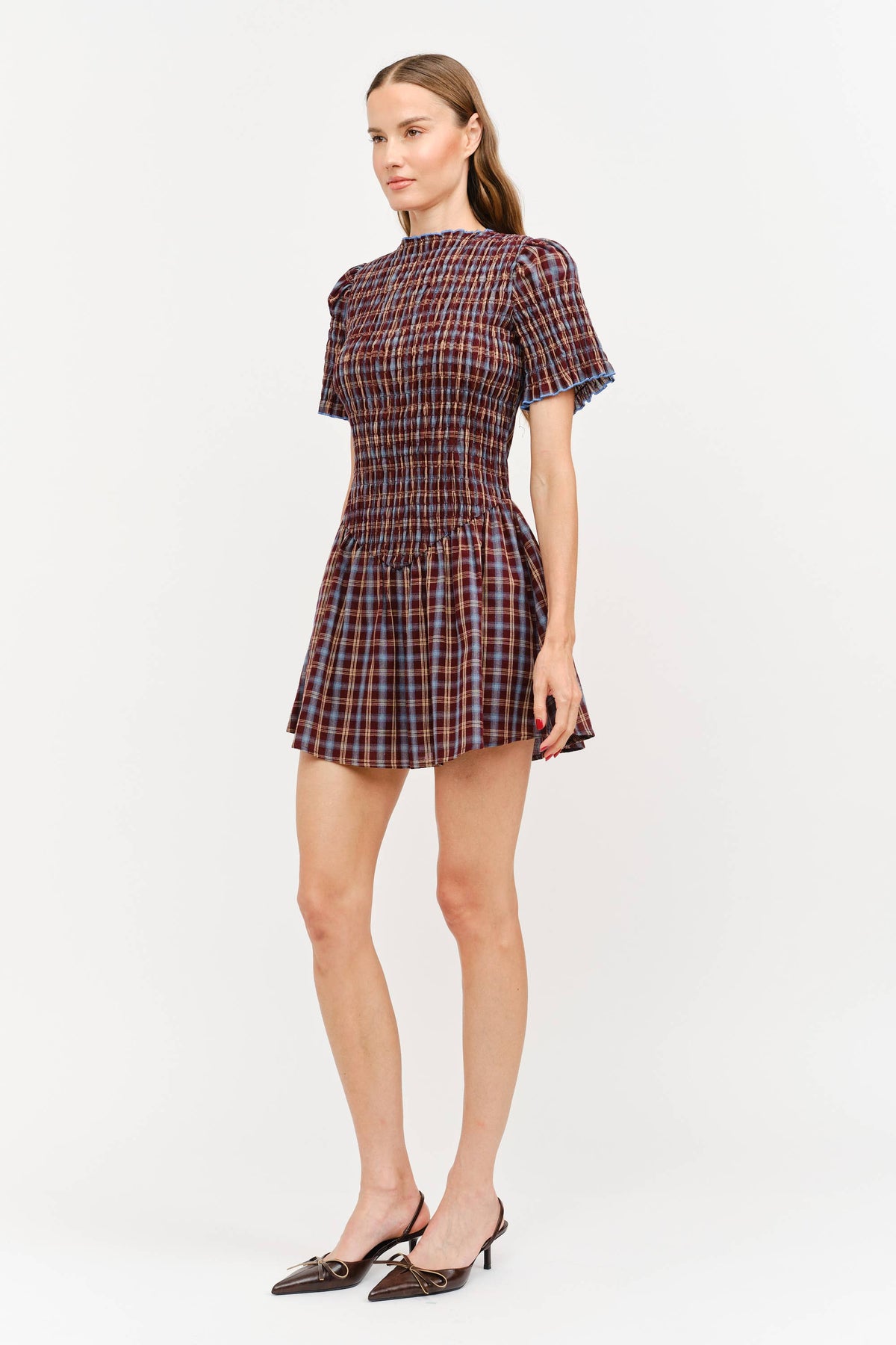 Brown Plaid dress
