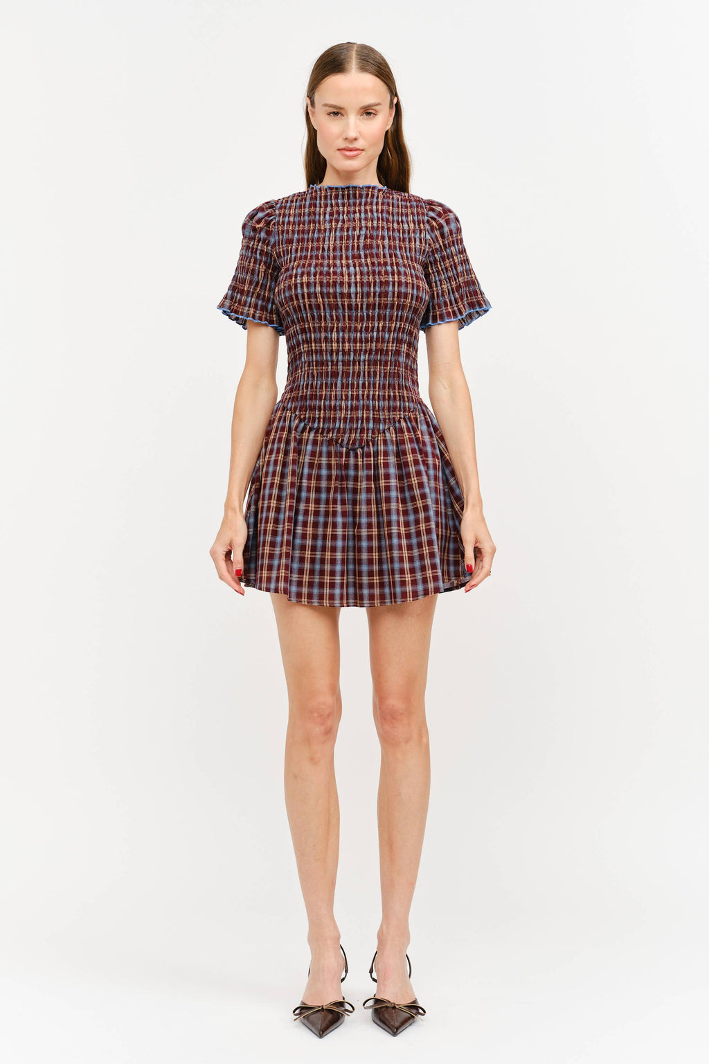 Brown Plaid dress