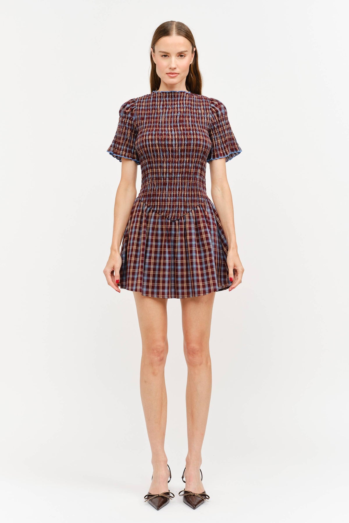 Brown Plaid dress