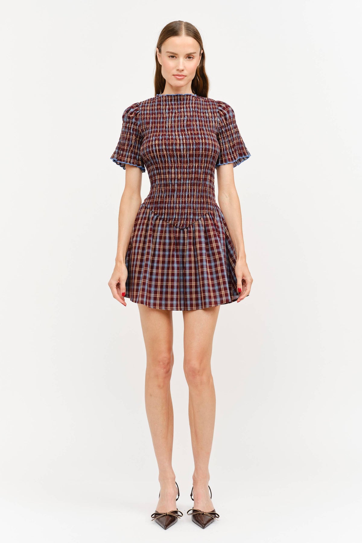 Brown Plaid dress