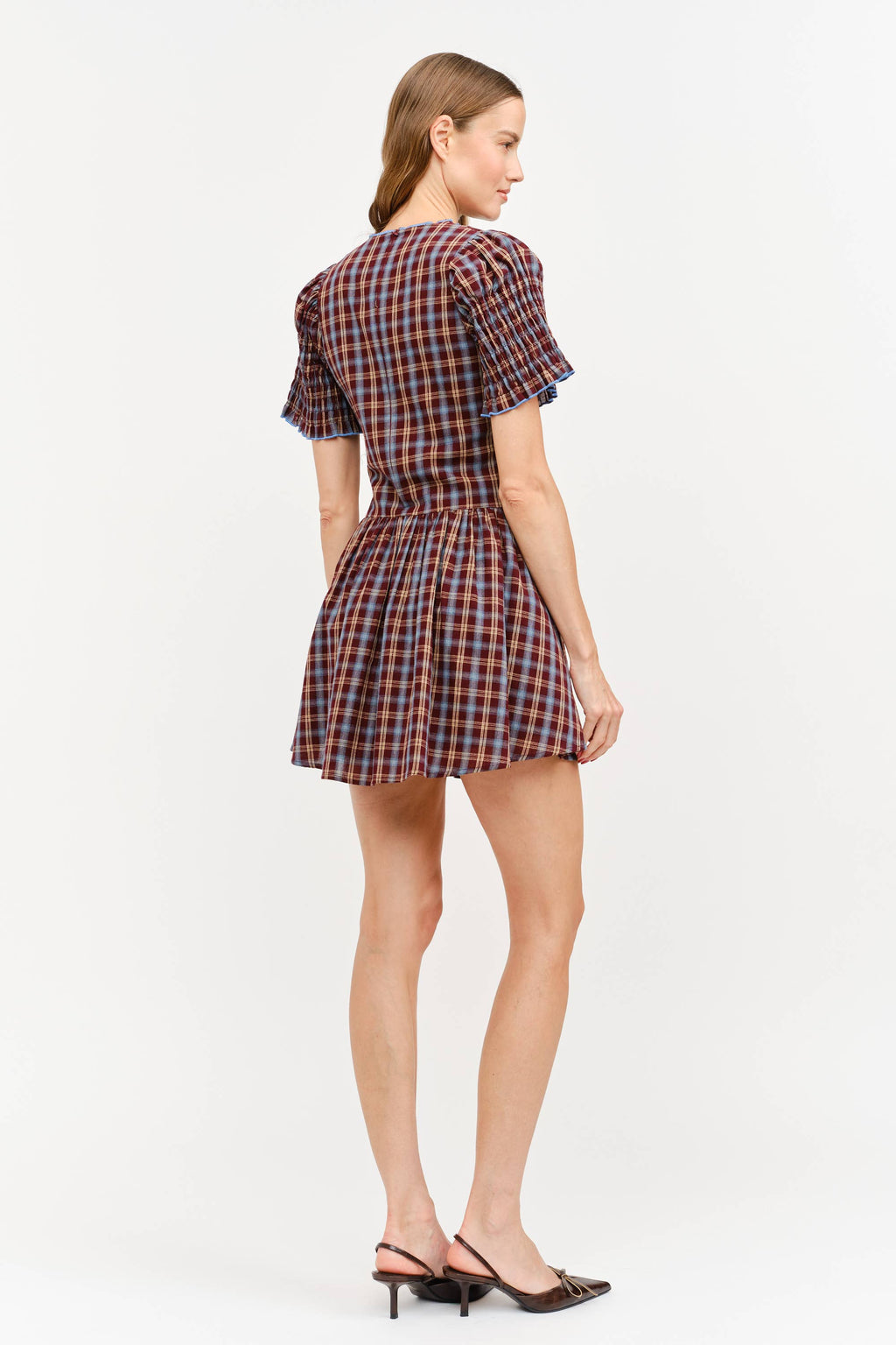 Brown Plaid dress