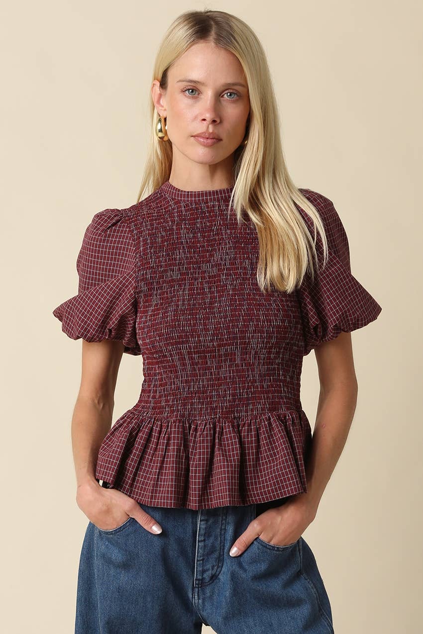 Koko’s Plaid top