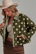 Forest polka dot jacket