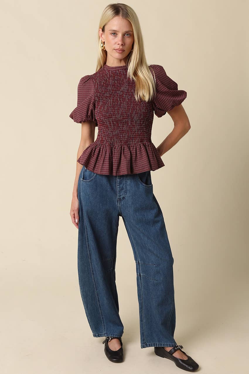 Koko’s Plaid top