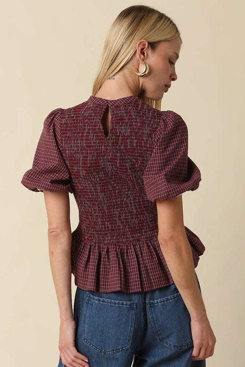Chloe Plaid top